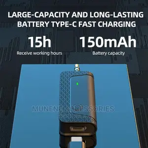 Dual Wireless Microphone 3.5mm Jack - Phones DSLR Camera