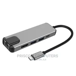 5 in 1 USB-C Adapter Dock Hub USB Type-C PD HDMI 2x USB E
