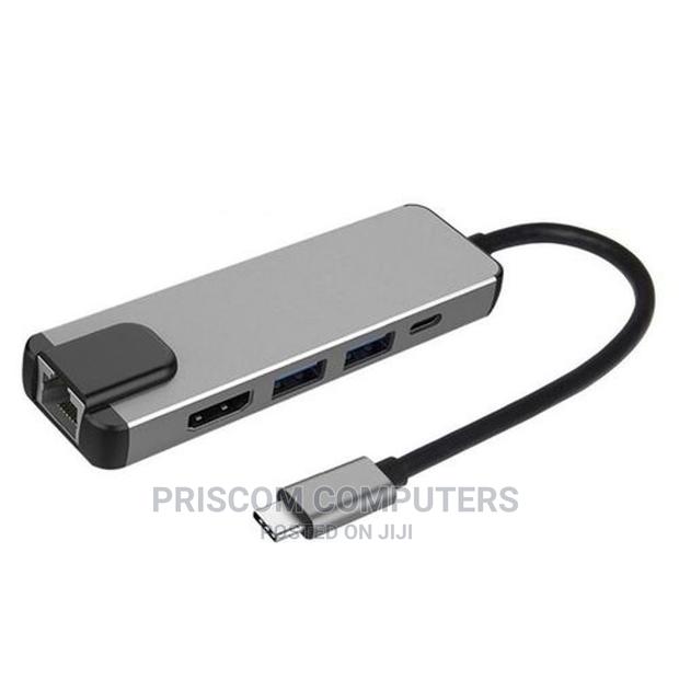 5 in 1 USB-C Adapter Dock Hub USB Type-C PD HDMI 2x USB E - thumbnail 2