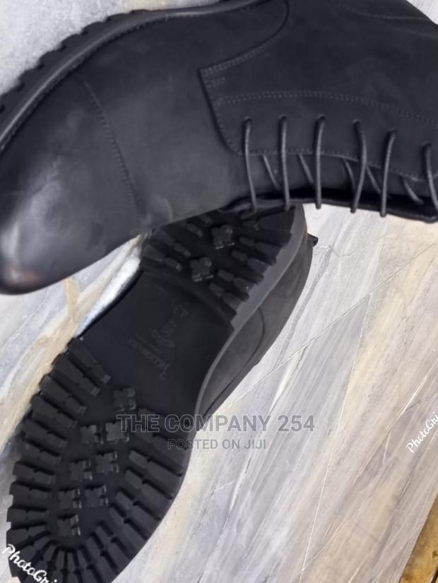 Black Smart Casual Official Designer Men's Leather Boots - thumbnail 2