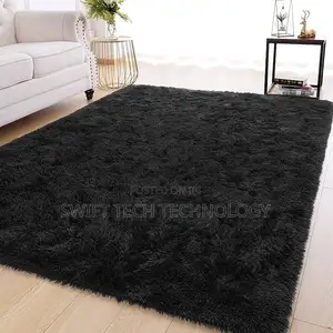 Fluffy Carpet/ Carpet Fluffy/ Black 