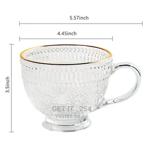 Set Of 3 Romantic Premium Water/Tea Glass Setcapacity: 500ml
