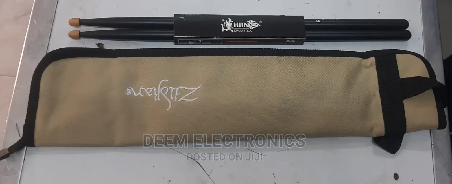 Drumstick Bag With Drumstick 5A Black