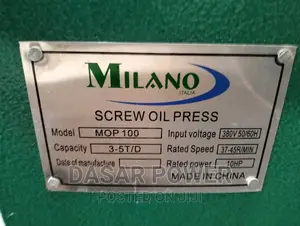 Mop100 Screw Oilpress Machine