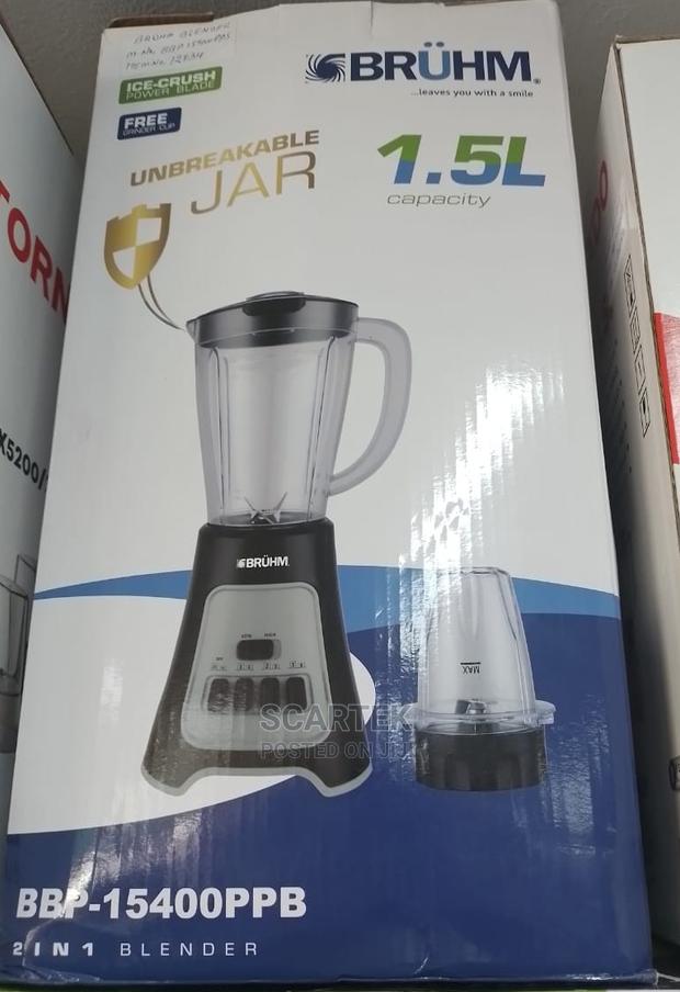 Bruhm 2 in 1 Blender Blender(Ice-Crush With Power Blades)