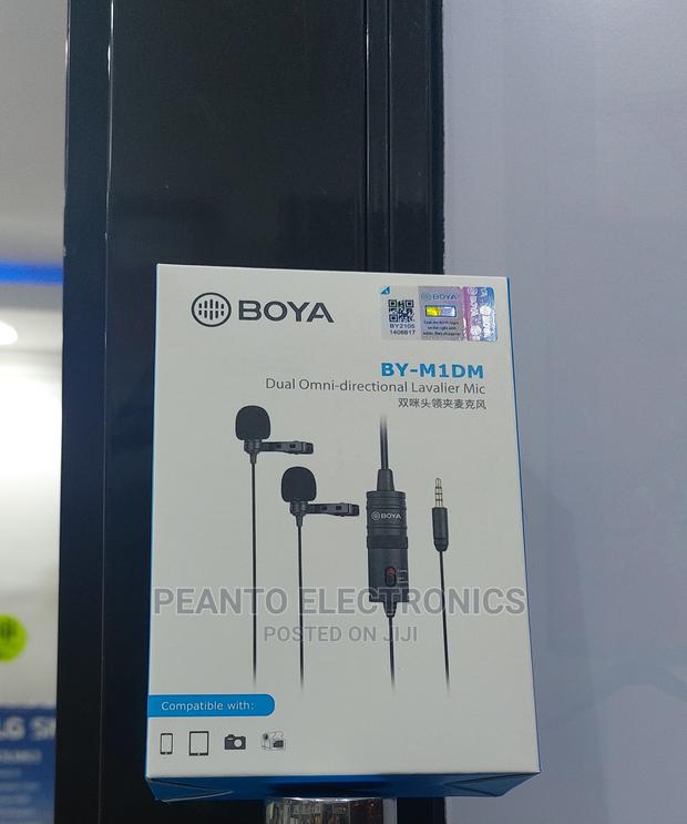 BOYA BY-M1DM Dual Omnidirectional Lavalier Microphone