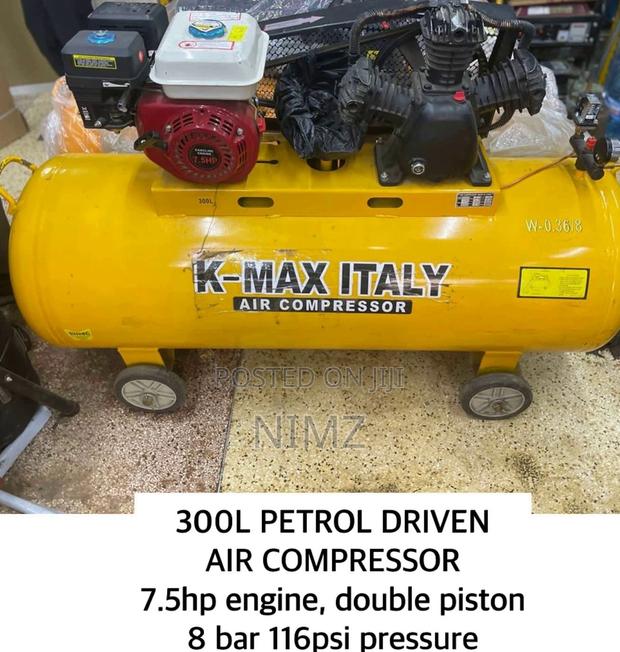 K-Max Italy Petrol Driven 300L AIR COMRESSOR