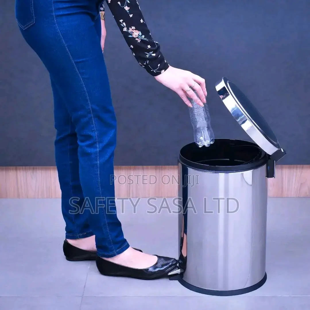 Pedal Bin Stainless Steel Round