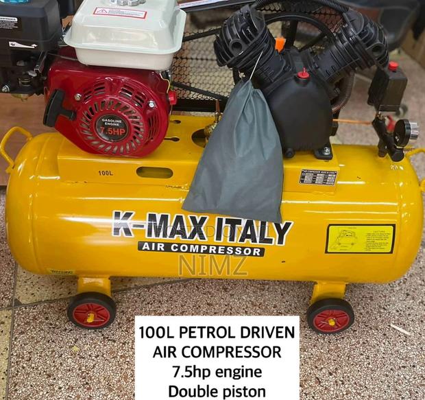 K-Max Italy 100L Petrol Driven Air Compressor