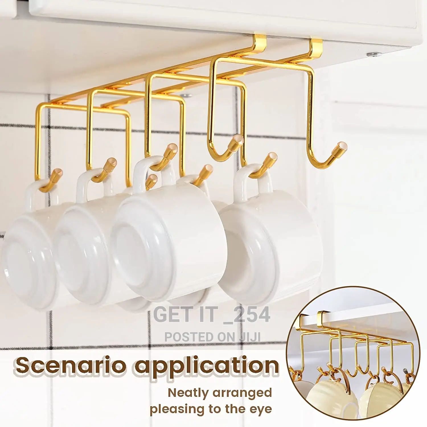 Over the Shelf Gold Hooks