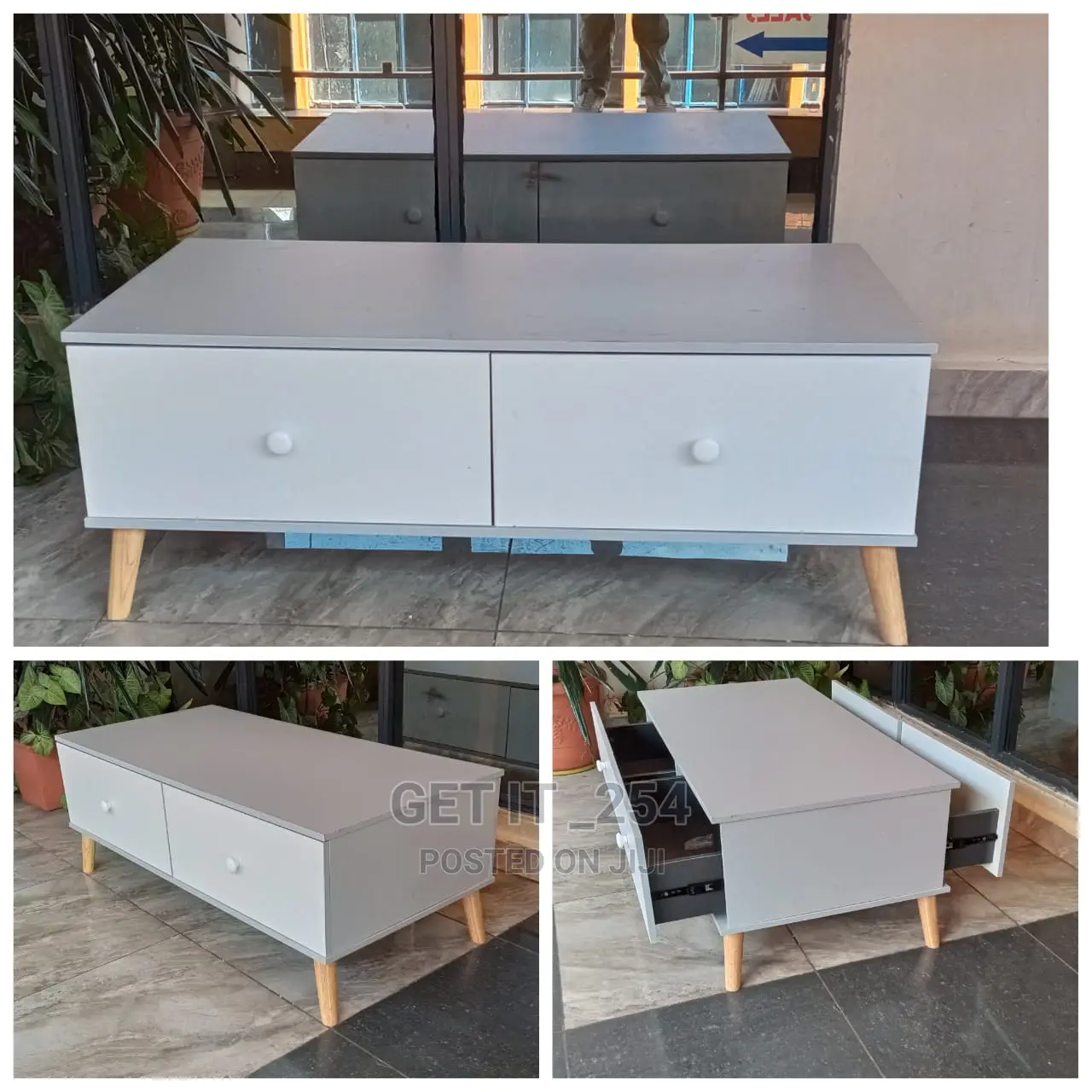 Solid Wooden Coffee Table 
Dimensions: (120cm*60cm*45cm)