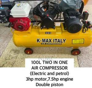 K-Max Italy 100L 2in1 Air Compressor (Electric/Petrol)