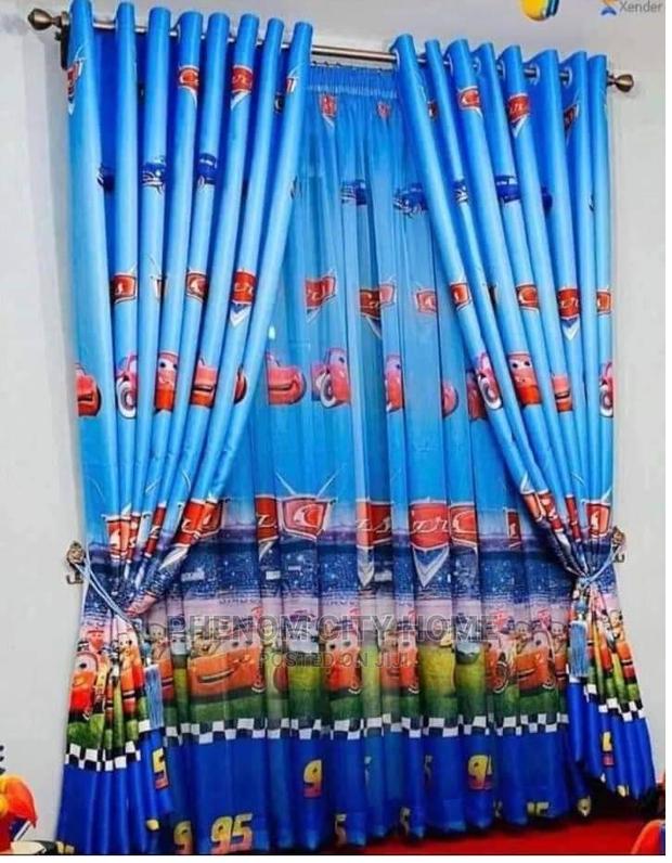 Kids Room Cartoon Print Curtains