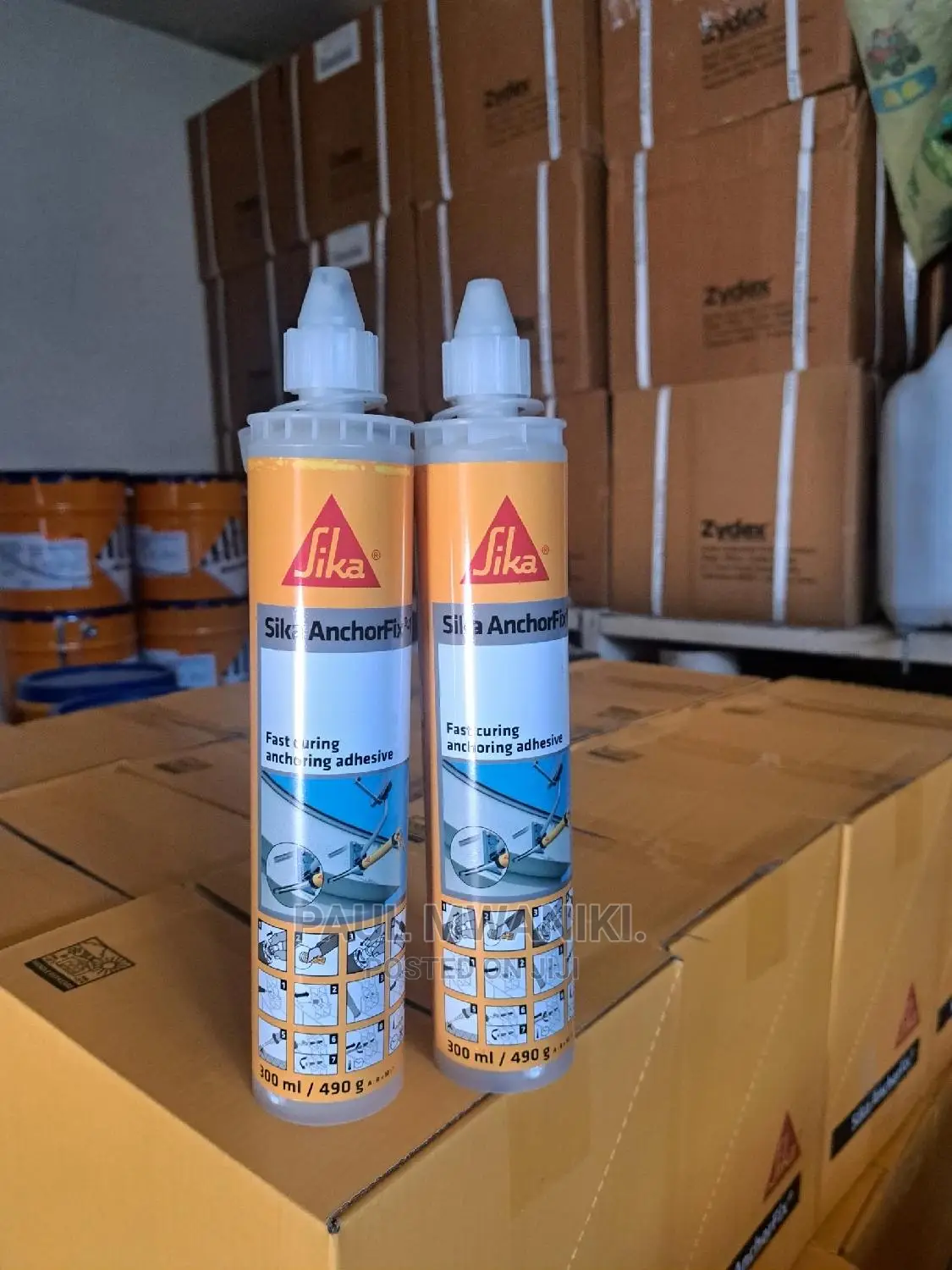 Sika Anchorfix, -Fast Curing Anchoring Adhesive.