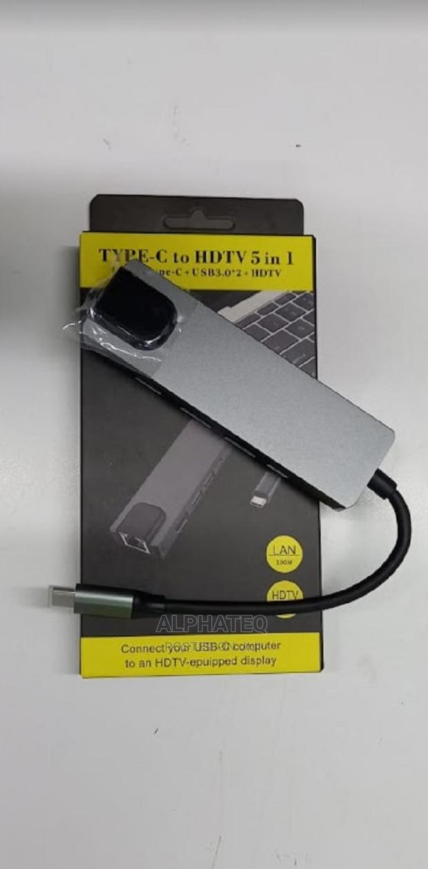 5-in-1 Type-C Hub USB 3.0 SD TF Card Reader Hub