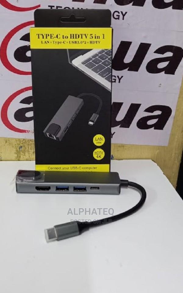 5 in 1 Type C Converter Hub to HDMI +USB