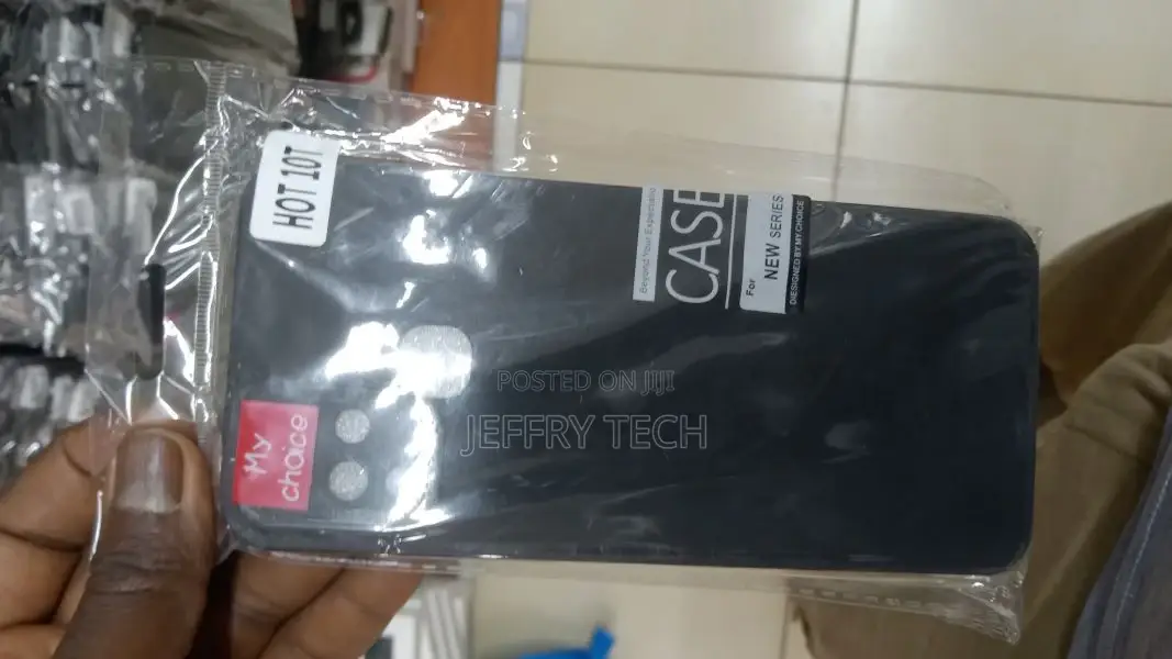 Back Cover for Infinix Hot 10T (Black, Camera Bump Protect