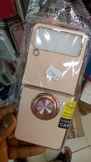 Samsung Galaxy Z Flip 3 Plating Shockproof Ring Hol