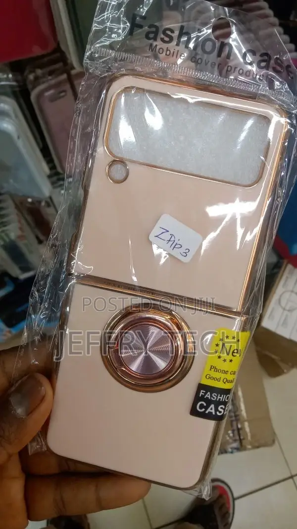 Samsung Galaxy Z Flip 3 Plating Shockproof Ring Hol