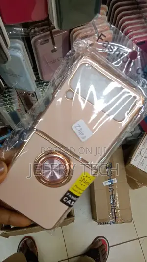 Samsung Galaxy Z Flip 3 Plating Shockproof Ring Hol