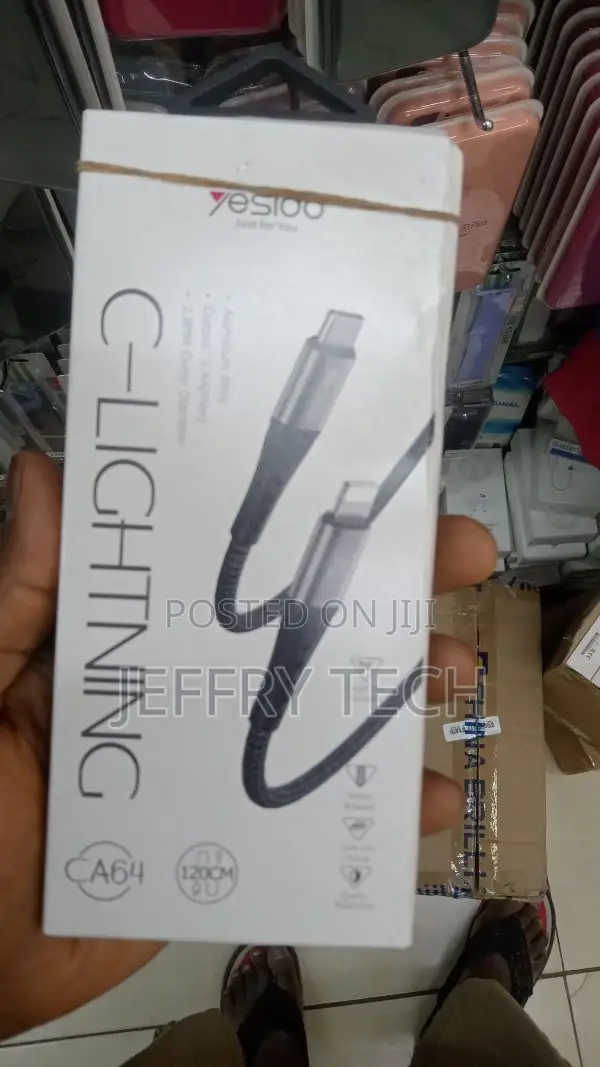 Yesido Lightning Cable 5 a 1.2 M Type C to Lightning Cable P