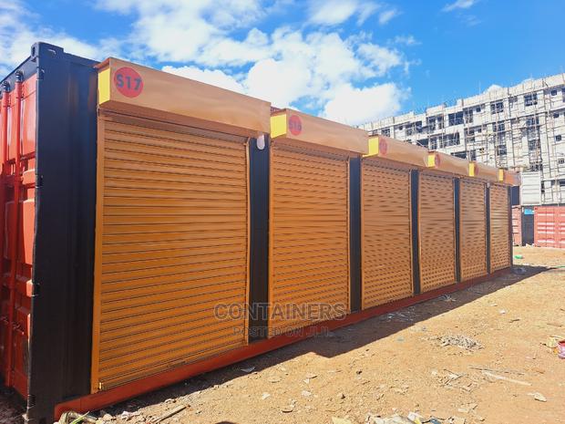 40ft Container Modified Into 6 Shops - main view