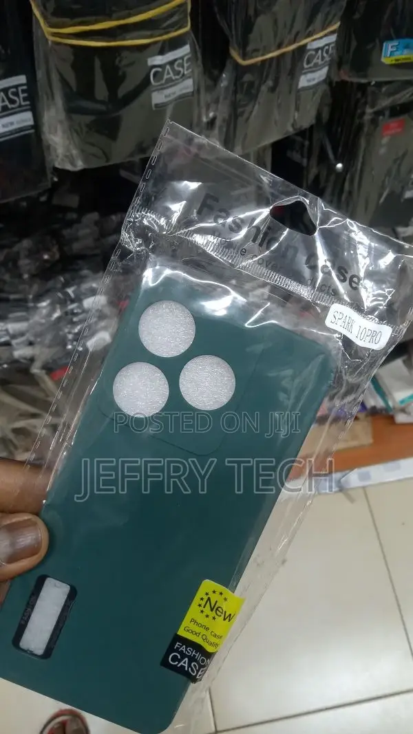 Soft Rubberised Back Cover for Tecno Spark 10 Pro | Inner Ve