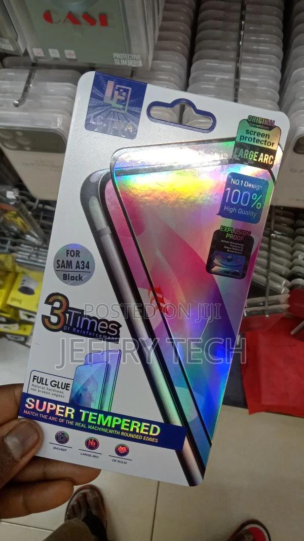 Tempered Glass Screen Protector Guard for Samsung Galaxy A34 - main view