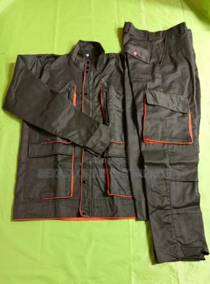 Customized Jungle Green Cargo Engineer Suit - main view