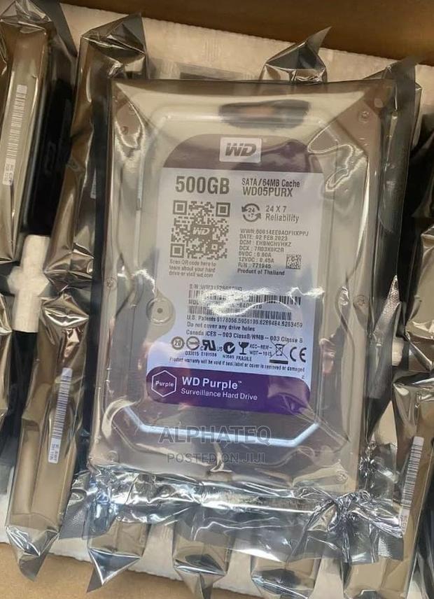 500gb WD CCTV Purple Surveillance Hard Disk - main view