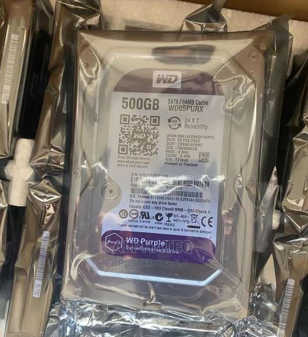 WD 500GB 500gb WD Purple Surveillance Harddisk