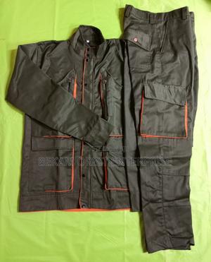 Unisex Trendy Jungle Green Engineer Suit - main view