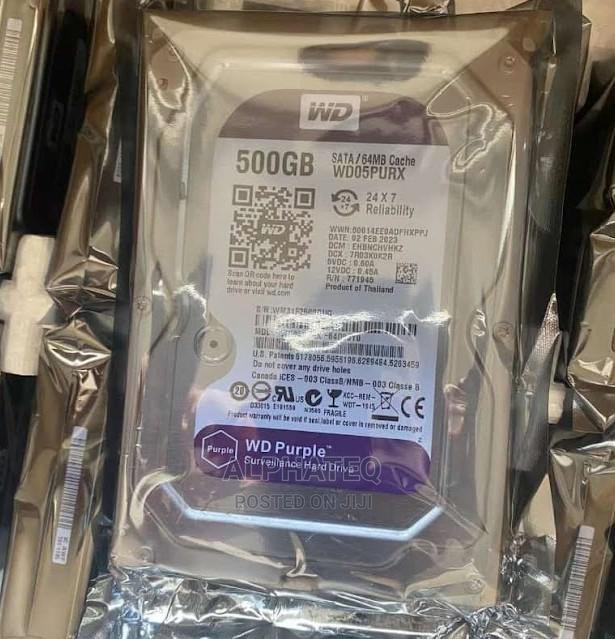 Durable Super 500GB 500gb WD Purple Surveillance Harddisk