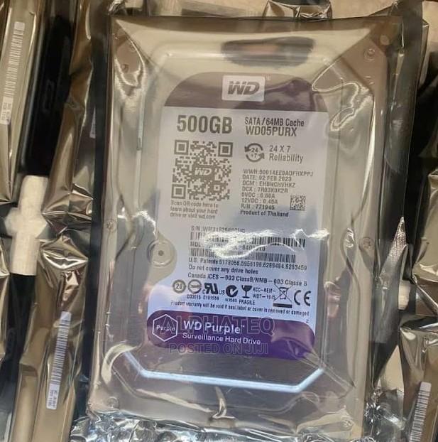 Durable WD 500GB 500gb WD Purple Surveillance Harddisk New//