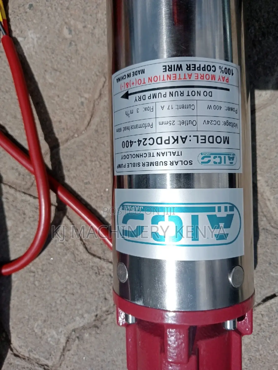 Solar Powered Submersible 60metres Pump