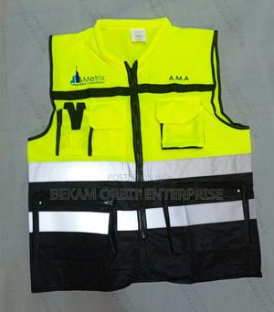 Branded High Visibility Multipockets Reflective Vest - main view