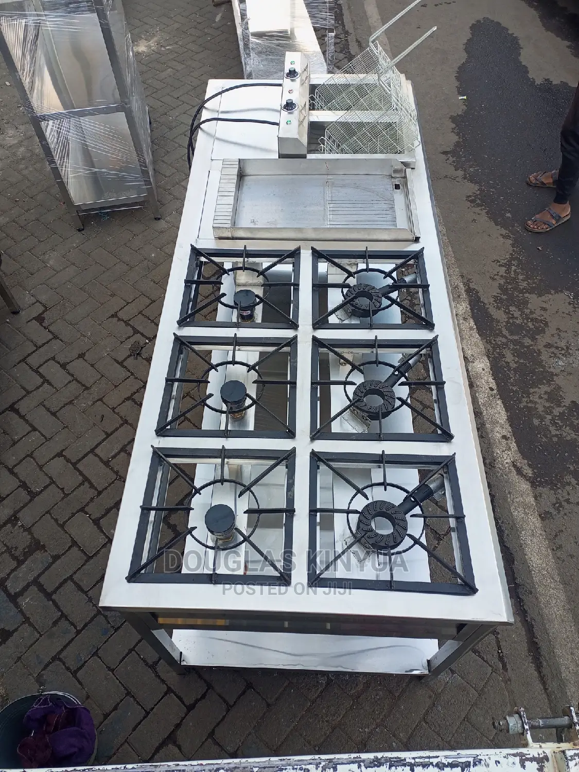 6burners Combined Cooking Unit/Cooking Range.