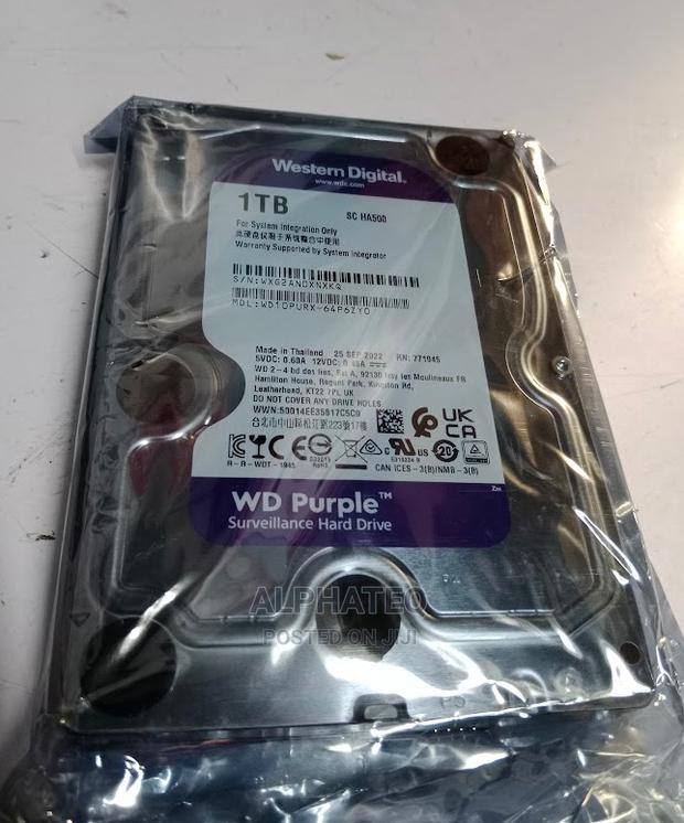 1TB Western Digital Purple Surveillance Hard Disk