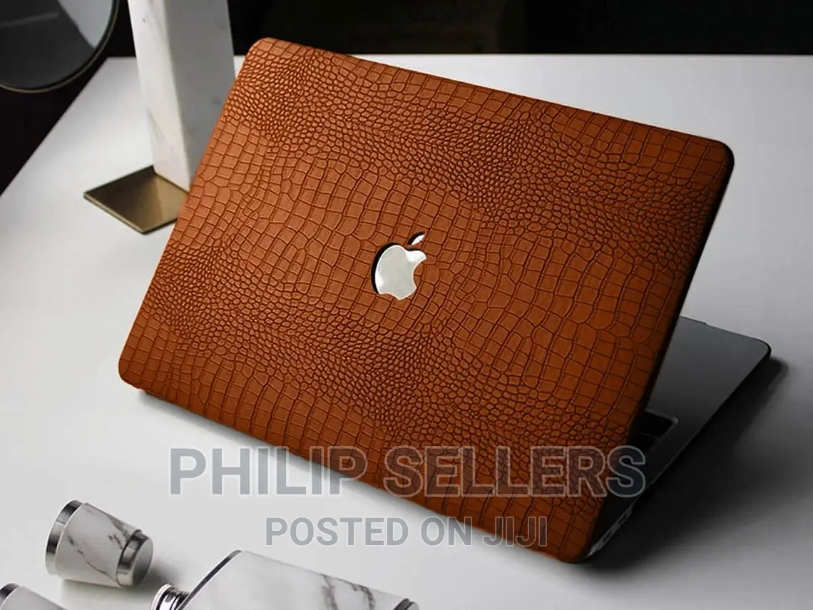Unique 3D Brown Leather Macbook Case for Macbook Air 13