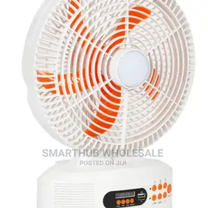 12inch Solar Rechargeable Fan With Radio.