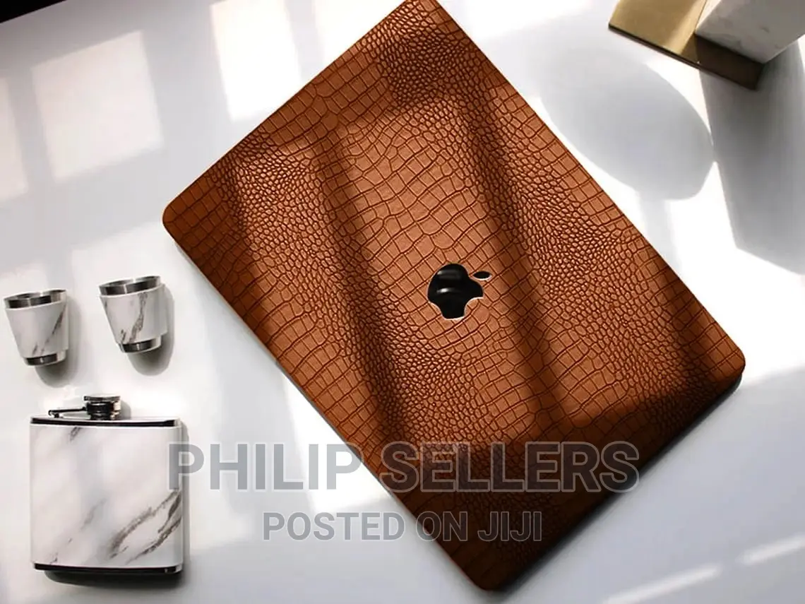 Unique 3D Brown Leather Macbook Case for Macbook Air 13