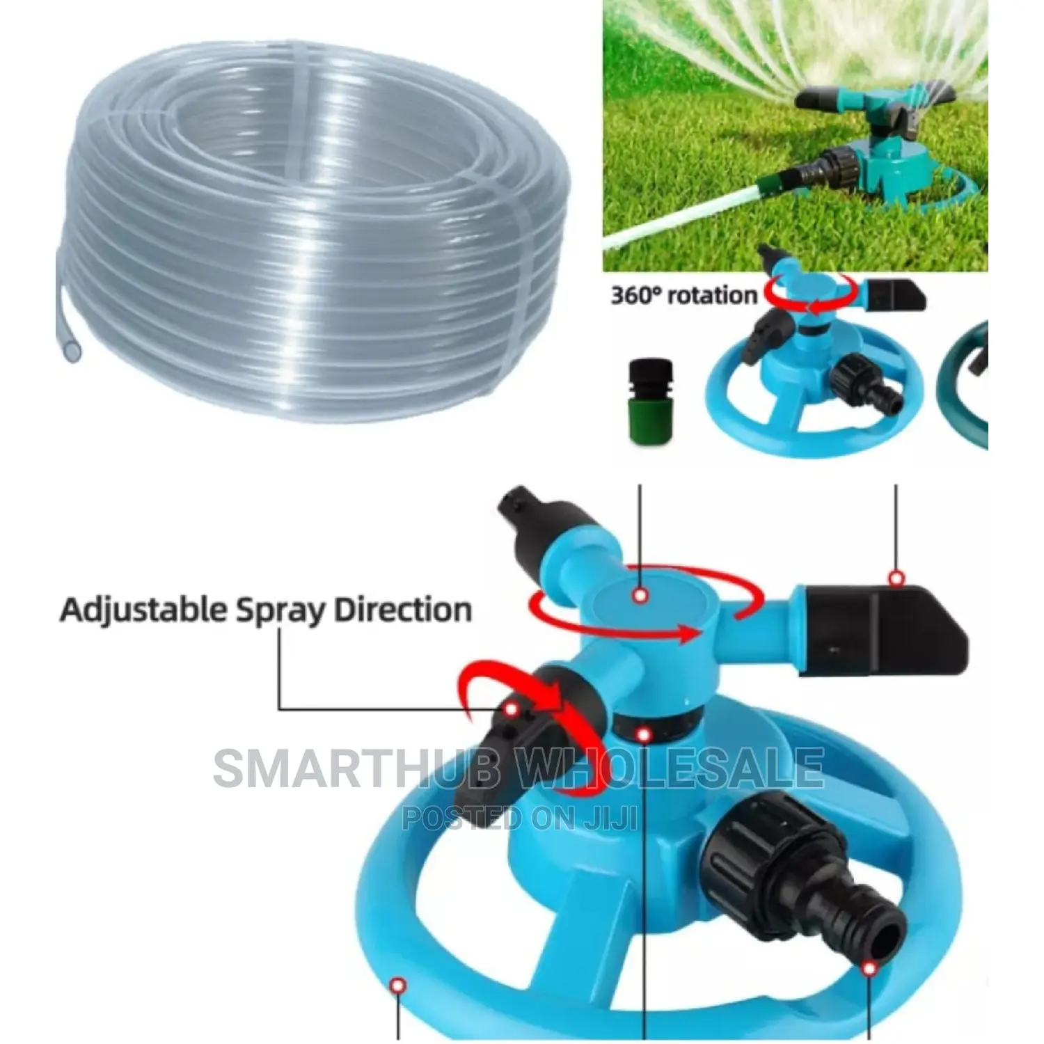 Hosepipe With Water Sprinkler*
120ft+Sprinker