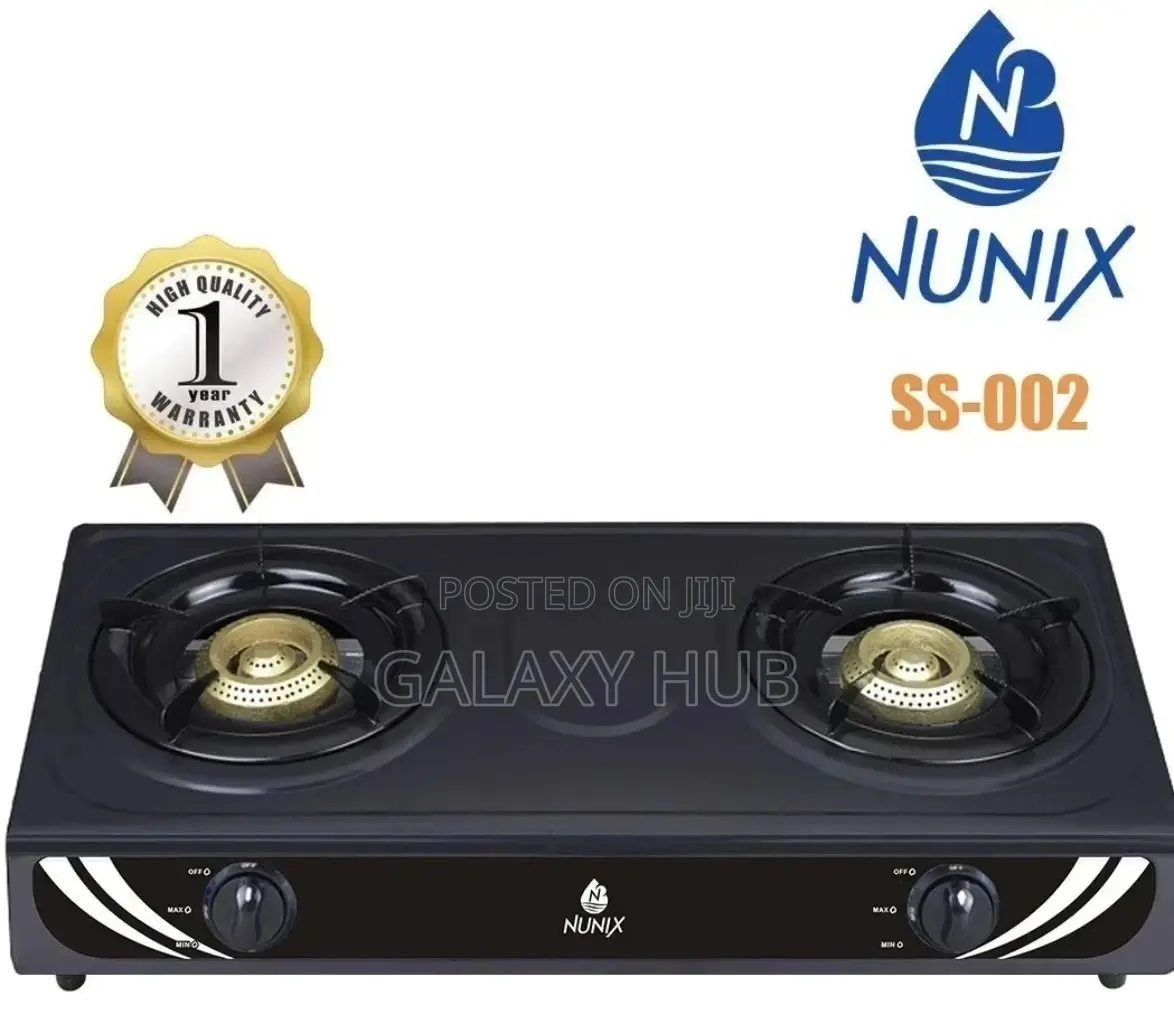 Nunix Two Burner Stainless Stove