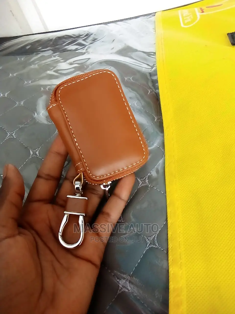Plain Brown Key Pockets Holder