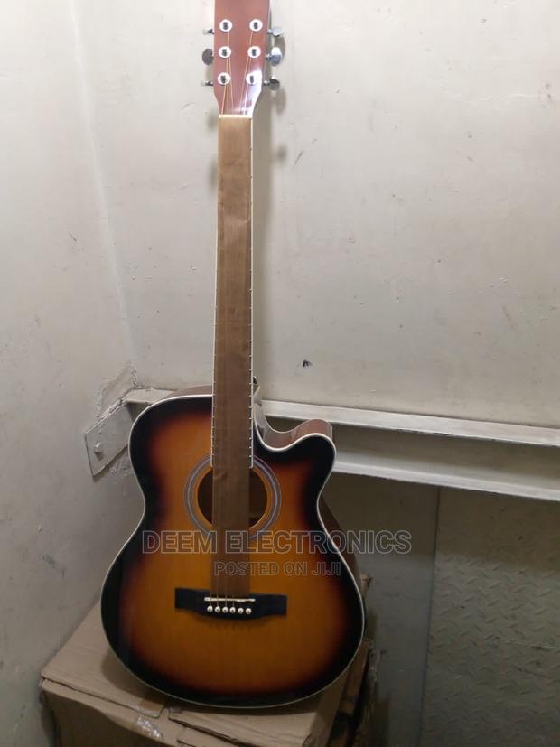 Guitar With Tuner Size 40inch, Color Brown - main view