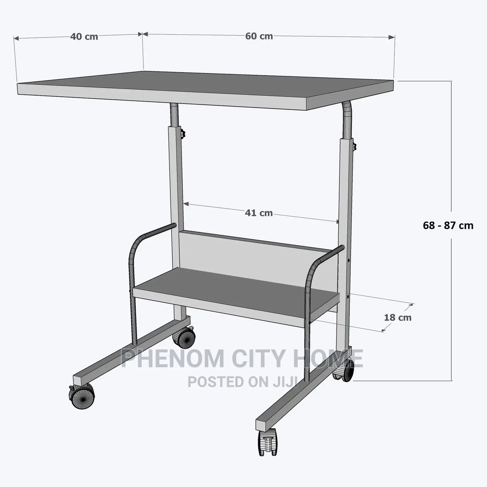 Laptop Stand With Shelves