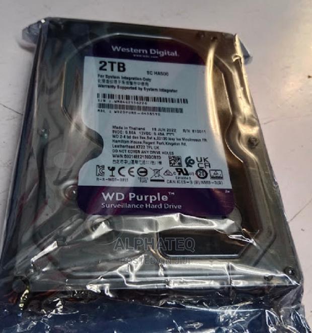 Ideal WD Purple 2TB Surveillance Internal Hard Disk Drive - main view