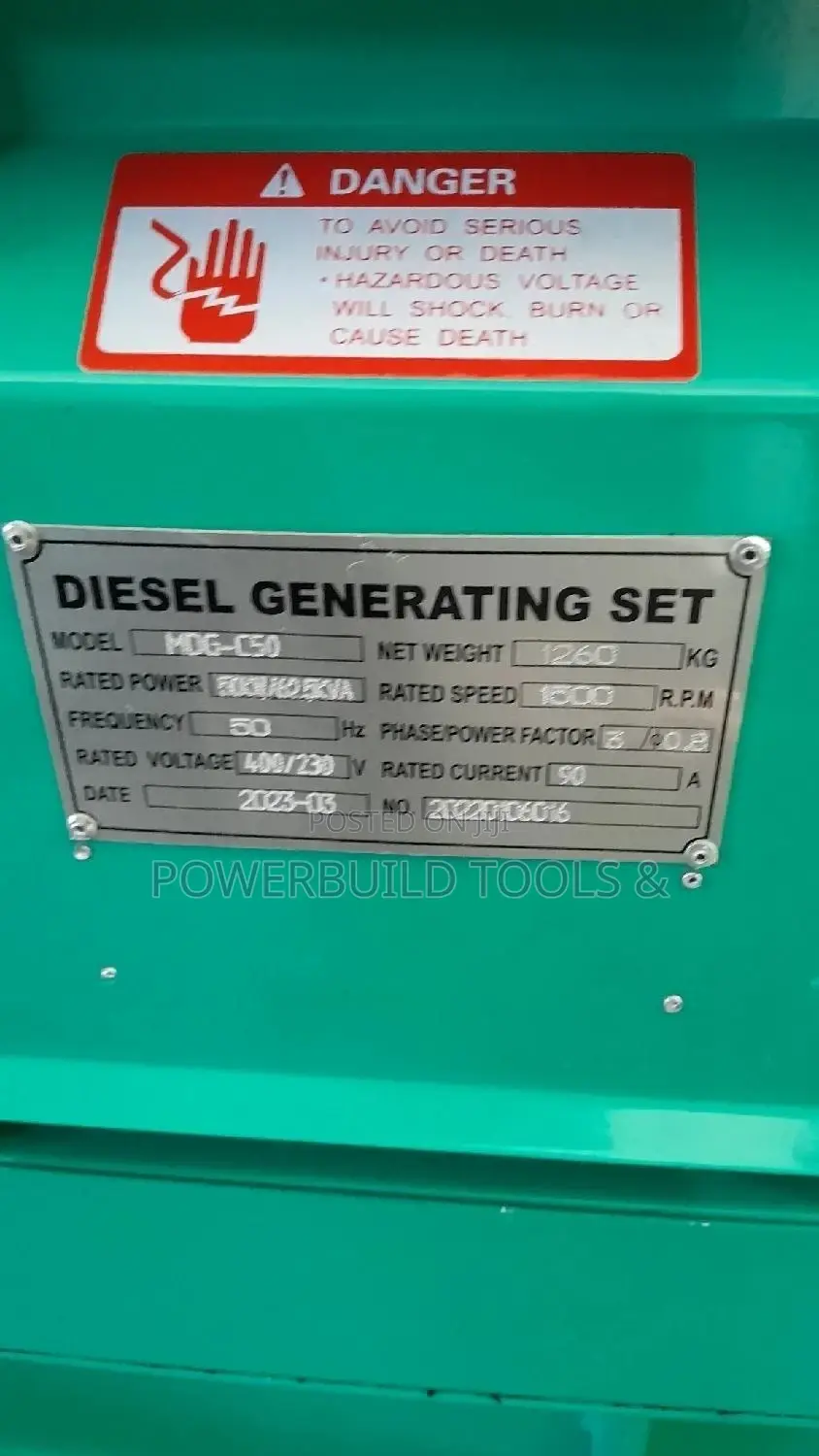62.5KVA Cummins Generator Made in Italy