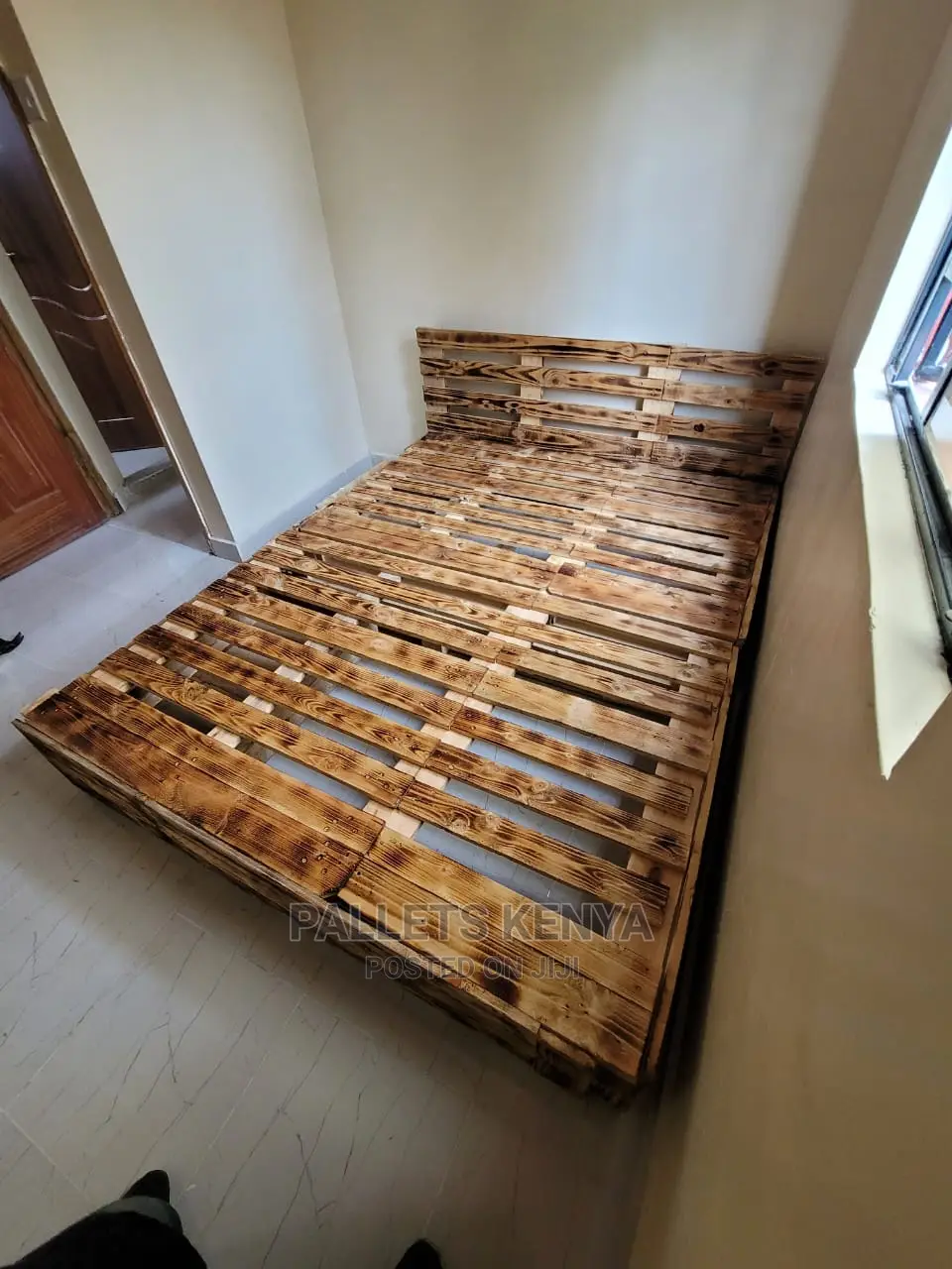 Pallet Bed- 5*6 Detachable Bed With Drawers- (SSG,)