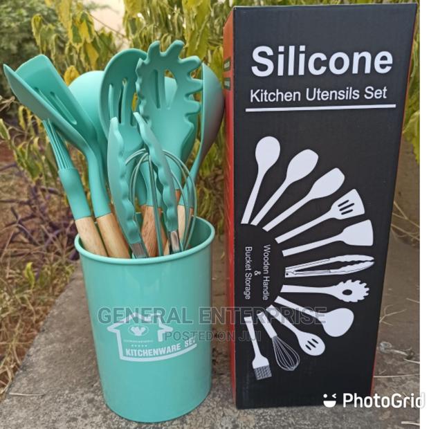 12pc Silicone Serving Spoon Set - thumbnail 3